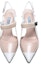 Shop (Women) Prada Leather Colorblock High Heel Sandal 'White' 1I296I_AZ3_F062Z_F_065