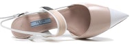 Purchase (Women) Prada Leather Colorblock High Heel Sandal 'White' 1I296I_AZ3_F062Z_F_065