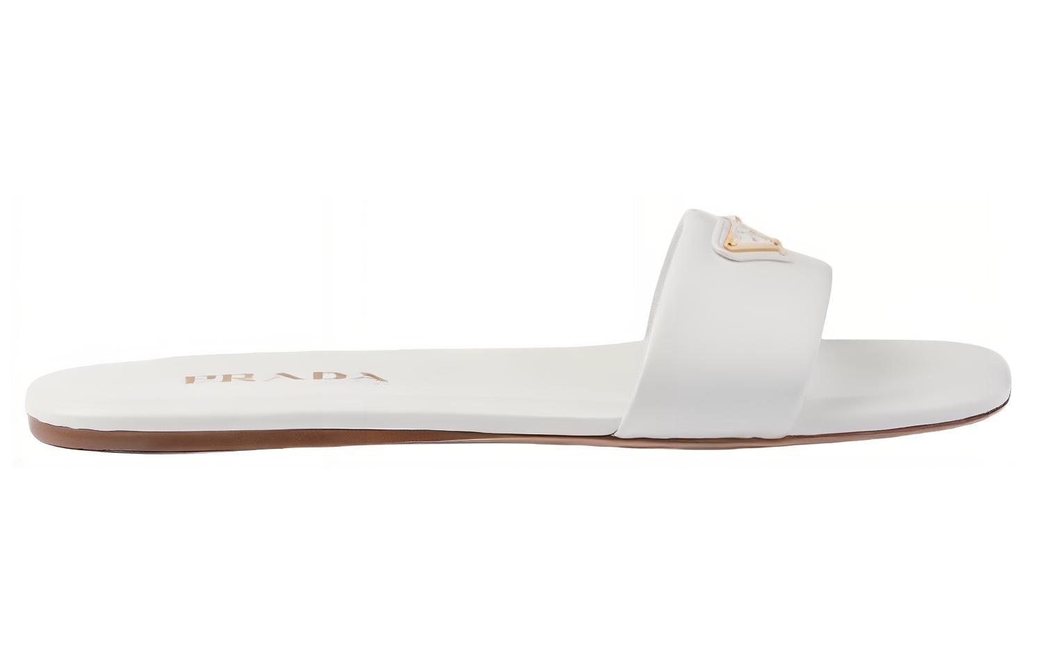 (W) Prada Leather CMFTable Slip-On 'White' 圖 2