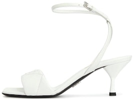 (Women) Prada Leather Comfortable Versatile Slingback Sandals 'White' 1X825M-038 (Women) Prada Leather Comfortable Versatile Slingback Sandals 'White' 1X825M-038