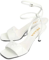 Lookbook (W) Prada Sandalias Slingback de Cuero Cómodas y Versátiles 'Blancas' 1X825M-038