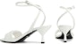 (W) Sandal Slingback Serbaguna Kulit Prada 'Putih' Selesa 1X825M-038