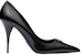 (W) Prada Kulit Segitiga Logo Berekor Runcing Stiletto 'Hitam' 1I001N_055_F0002_F_085
