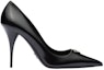 Order (W) Prada Kulit Segitiga Logo Berekor Runcing Stiletto 'Hitam' 1I001N_055_F0002_F_085