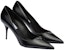 (W) Prada Kulit Segitiga Logo Berekor Runcing Stiletto 'Hitam' 1I001N_055_F0002_F_085