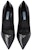 (W) Prada Kulit Segitiga Logo Berekor Runcing Stiletto 'Hitam' 1I001N_055_F0002_F_085