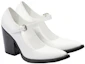 Lookbook (W) Escarpins à Talons Épais en Cuir Prada Boucle Mode ''Blanc'' 1I128N_055_F0009_F_090