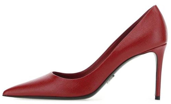 (Women) Prada Leather Fashion High-Heeled Shoes 'Red' 1I899M_3A9S_F0D56_F_D085 Buy (Women) Prada Leather Fashion High-Heeled Shoes 'Red' 1I899M_3A9S_F0D56_F_D085