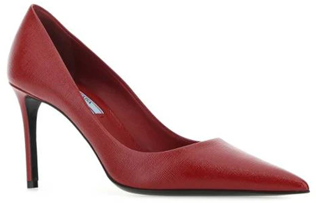(W) Prada Leren Fashion Hoge Hakken Schoenen ''Rood'' 1I899M_3A9S_F0D56_F_D085 Lookbook (W) Prada Leren Fashion Hoge Hakken Schoenen ''Rood'' 1I899M_3A9S_F0D56_F_D085