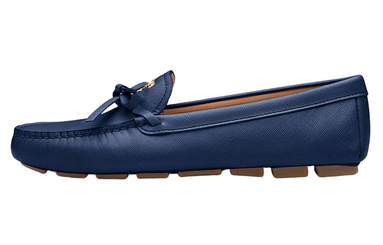 (W) Prada Leather Fashion Low-Top Sneakers 'Blue'