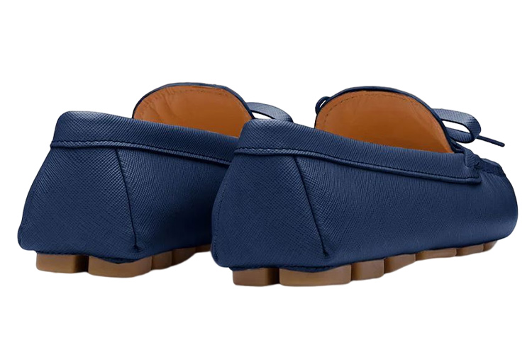 (W) Prada Leather Fashion Low-Top Sneakers 'Blue' 圖 5