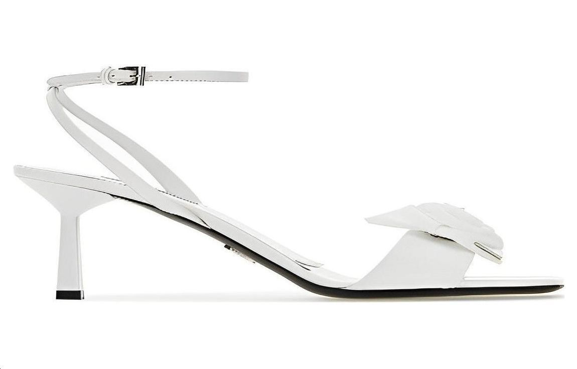 Order (W) プラダ レザー オープントゥ サンダル (ホワイト) 1X149N_055_F0009_F_075