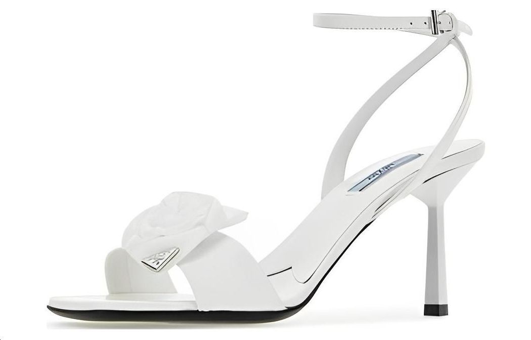 Lookbook (W) プラダ レザー オープントゥ サンダル (ホワイト) 1X149N_055_F0009_F_075