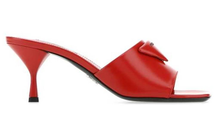 (W) Prada Leather Fashion Sandals 'Red' 圖 2