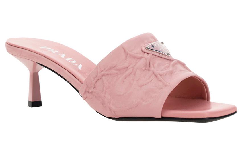 (W) Prada Leather Fashion Slide 'Pink' 圖 2