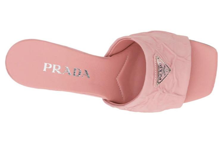 (W) Prada Leather Fashion Slide 'Pink' 圖 3
