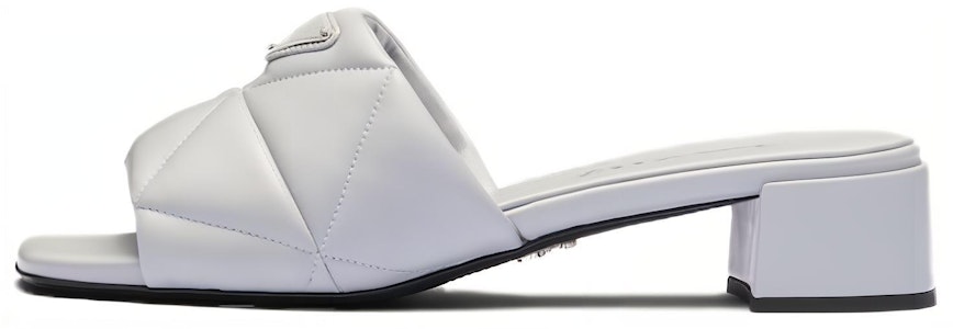 PRADA 皮革 時尚休閒 一字拖鞋 3.5cm 女款 淺藍色 Buy PRADA 皮革 時尚休閒 一字拖鞋 3.5cm 女款 淺藍色