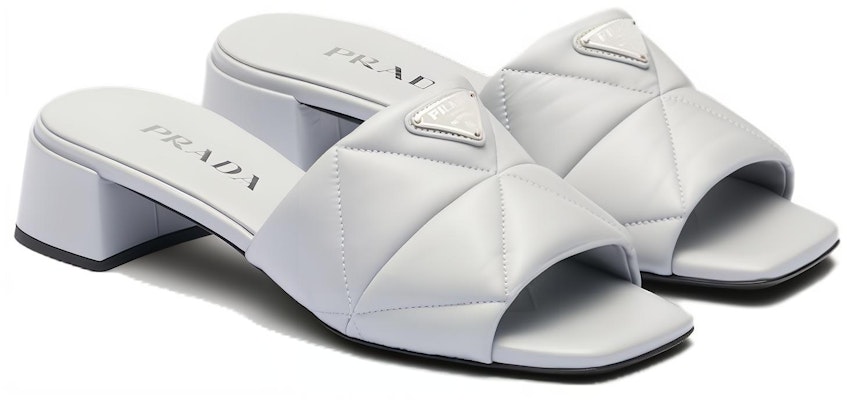 (Women) Prada Leather Fashion Slide Sandals 'Light Blue' 1XX656_038_F0591_F_035 Lookbook (Women) Prada Leather Fashion Slide Sandals 'Light Blue' 1XX656_038_F0591_F_035