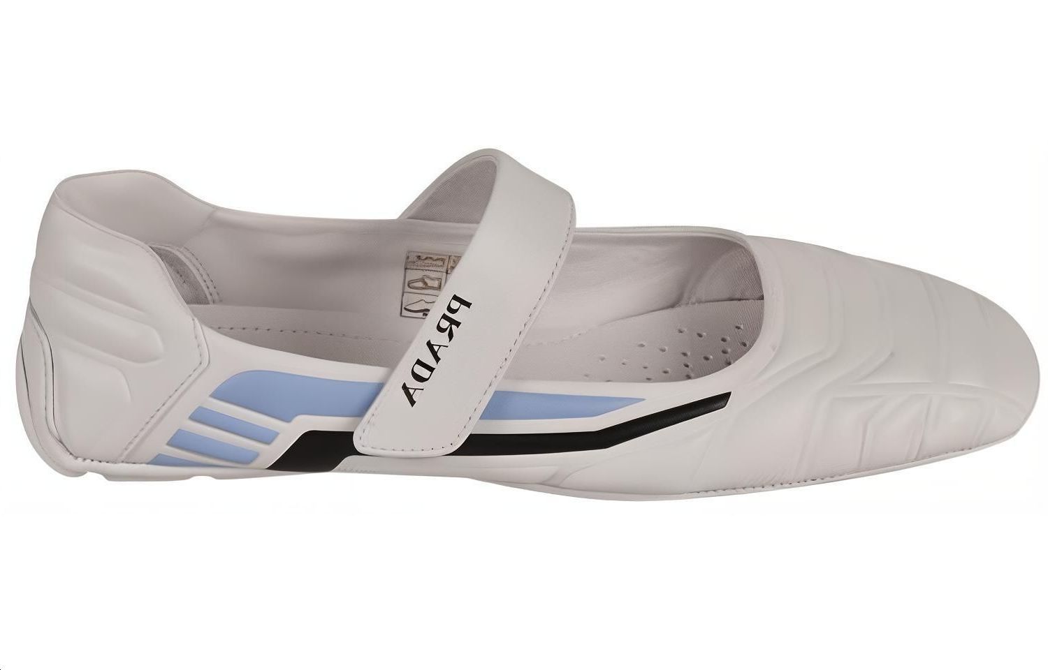 (W) Prada Leather Flats 'Grey' 圖 4