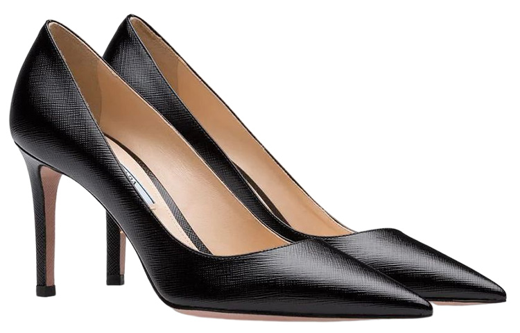 Lookbook (W) Prada Kasut Tumit Kulit 'Slip-On Fesyen Hitam' 1I834I_3A9S_F0002_F_085