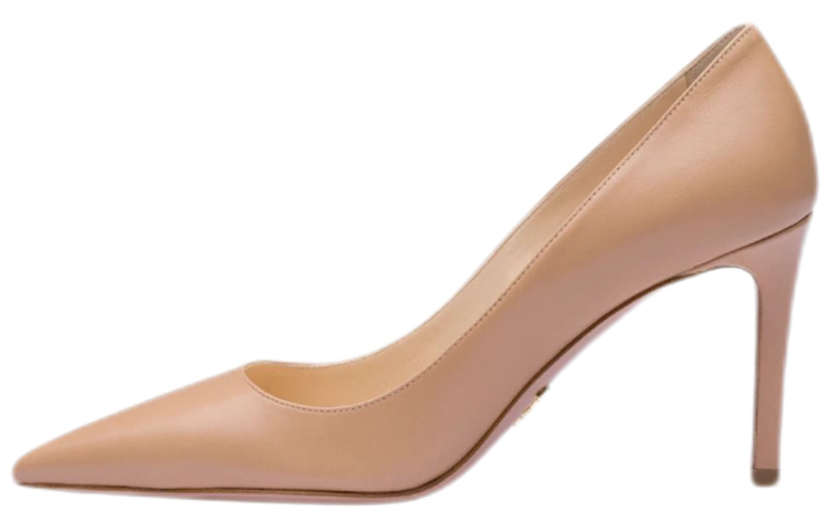 (W) Prada Leather High-Heel 'Beige'