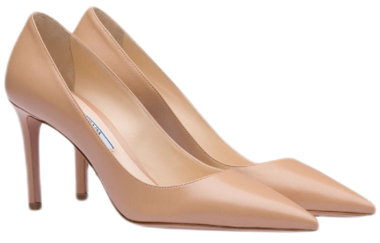 (W) Prada Leather High-Heel 'Beige' 圖 2