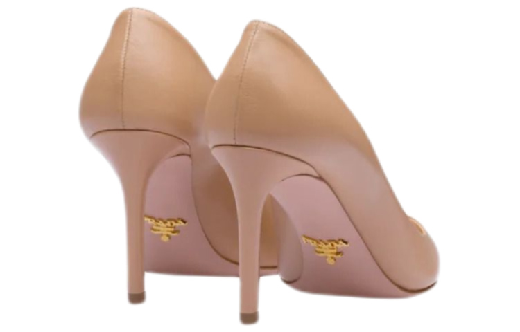 (W) Prada Leather High-Heel 'Beige' 圖 3