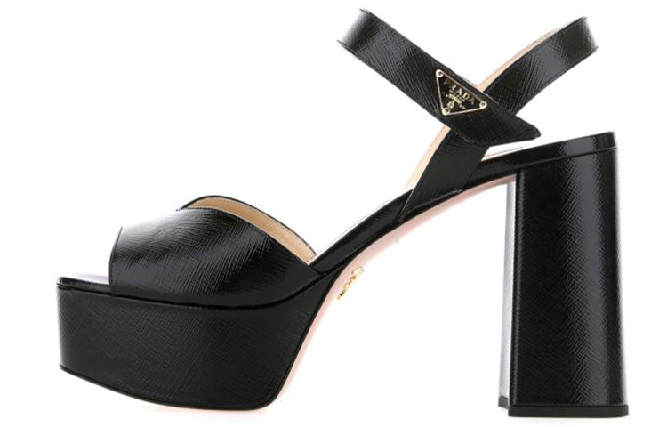 (W) Prada Leather High-Heel 'Black'
