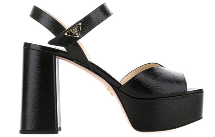 (W) Prada Leather High-Heel 'Black' 圖 2