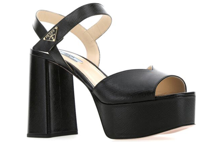 (W) Prada Leather High-Heel 'Black' 圖 3
