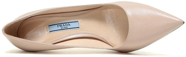 Purchase (W) Prada Kasut Tumit Tinggi Kulit 'Apricot' 1I834I_3A9S_F0236_F_085