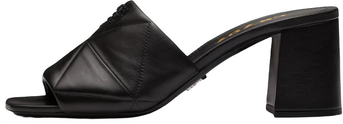 (W) Prada Leren Hoge Hakken Sandalen met Metallic Print ''Zwart'' 1XX583_038_F0002_F_BB65 Buy (W) Prada Leren Hoge Hakken Sandalen met Metallic Print ''Zwart'' 1XX583_038_F0002_F_BB65
