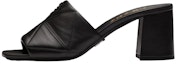 Buy (W) Prada Sandal Tumit Tinggi Kulit Cetak Metalik 'Hitam' 1XX583_038_F0002_F_BB65