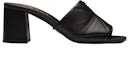 Order (W) Prada Leren Hoge Hakken Sandalen met Metallic Print ''Zwart'' 1XX583_038_F0002_F_BB65