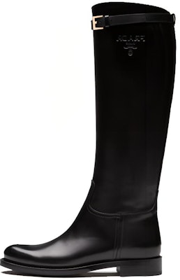 (Women) Prada Leather High-Top Boots 'Black' 1W175M_34A_F0002_F_D030 Buy (Women) Prada Leather High-Top Boots 'Black' 1W175M_34A_F0002_F_D030