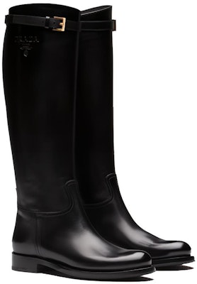 (Women) Prada Leather High-Top Boots 'Black' 1W175M_34A_F0002_F_D030 Order (Women) Prada Leather High-Top Boots 'Black' 1W175M_34A_F0002_F_D030