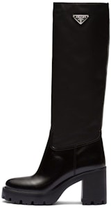 (W) 普拉达黑色舒适高帮皮靴 1W241NF0853LFU Buy (W) 普拉达黑色舒适高帮皮靴 1W241NF0853LFU