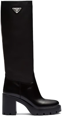 (Women) Prada Leather High-Top Boots 'Black Comfort' 1W241NF0853LFU Order (Women) Prada Leather High-Top Boots 'Black Comfort' 1W241NF0853LFU
