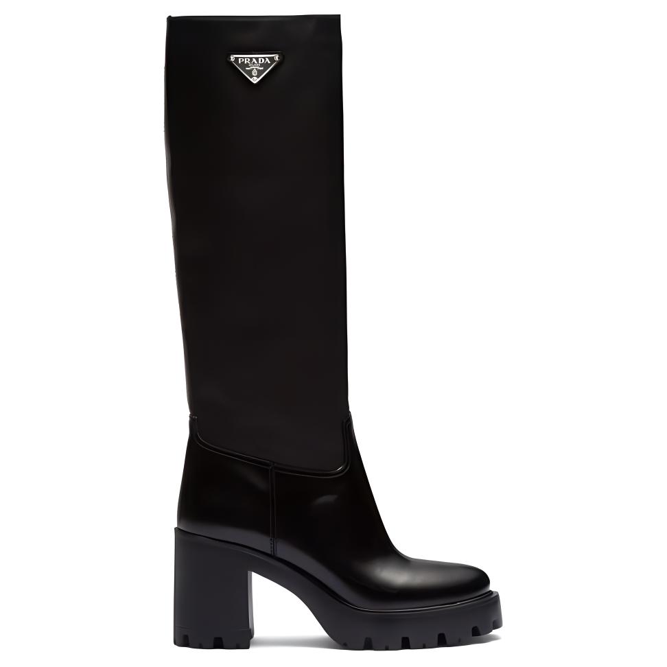 Order (W) Bottes Hautes en Cuir Prada ''Confort Noir''. 1W241NF0853LFU