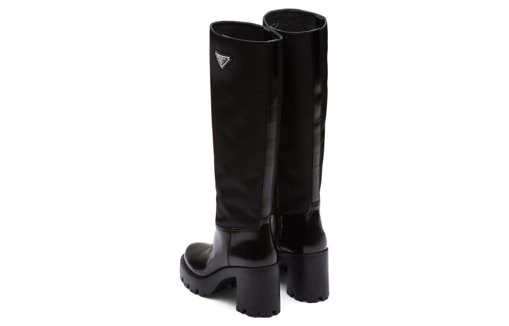 Purchase (W) Bottes Hautes en Cuir Prada ''Confort Noir''. 1W241NF0853LFU