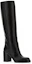 Order (W) Prada Leren Hoge Laarzen ''Zwart Rond-Neus Instapper'' 1W281N_070_F0002_F_090