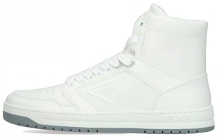 (Women) Prada Leather High-Top Logo Sneakers 'White Fashion' 1T791M_3LJ6_F097W (Women) Prada Leather High-Top Logo Sneakers 'White Fashion' 1T791M_3LJ6_F097W