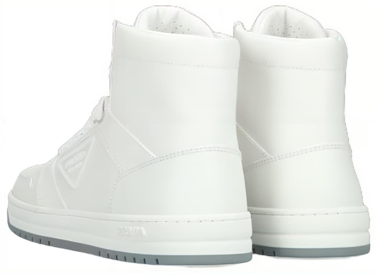 (Women) Prada Leather High-Top Logo Sneakers 'White Fashion' 1T791M_3LJ6_F097W Lookbook (Women) Prada Leather High-Top Logo Sneakers 'White Fashion' 1T791M_3LJ6_F097W