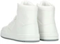 Lookbook (W) Prada Leren Hoge Sneakers met Logo ''Witte Mode'' 1T791M_3LJ6_F097W