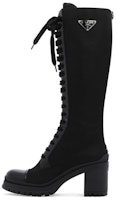(Women) Prada Leather High-Top Sneaker 'Black' 1W934M_3LFU_F0002 (Women) Prada Leather High-Top Sneaker 'Black' 1W934M_3LFU_F0002
