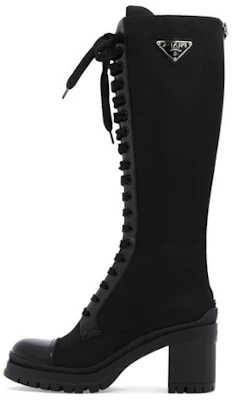 (W) Prada 黑色高帮皮革运动鞋 1W934M_3LFU_F0002 Buy (W) Prada 黑色高帮皮革运动鞋 1W934M_3LFU_F0002