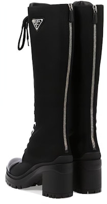 (Women) Prada Leather High-Top Sneaker 'Black' 1W934M_3LFU_F0002 Purchase (Women) Prada Leather High-Top Sneaker 'Black' 1W934M_3LFU_F0002