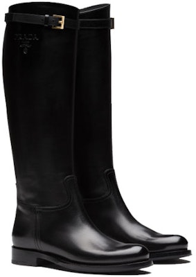 (W) プラダ レザー ハイカットブーツ (ブラック) 1W175M_34A_F0002_F_D030 Order (W) プラダ レザー ハイカットブーツ (ブラック) 1W175M_34A_F0002_F_D030