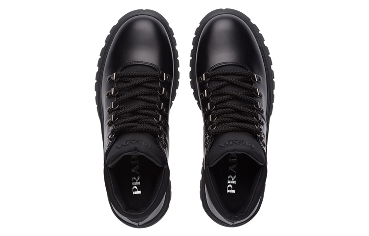 Lookbook (W) プラダ レザーレースアップブーツ 「黒 comfort」 1T709M_3LFR_F0002_F_030