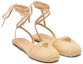 Order (W) Prada Kulit Lace-Up Hujung Bulat 'Beige' 1X139N_70N_F0018_F_005